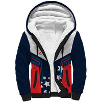 Custom USA Athletics Sherpa Hoodie 2024 United States Champions Proud - Wonder Print Shop