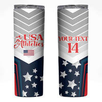 Custom USA Athletics Skinny Tumbler 2024 United States Champions Proud - Wonder Print Shop
