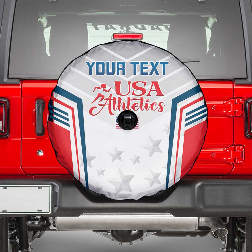 Custom USA Athletics Spare Tire Cover 2024 United States Champions Proud - Wonder Print Shop