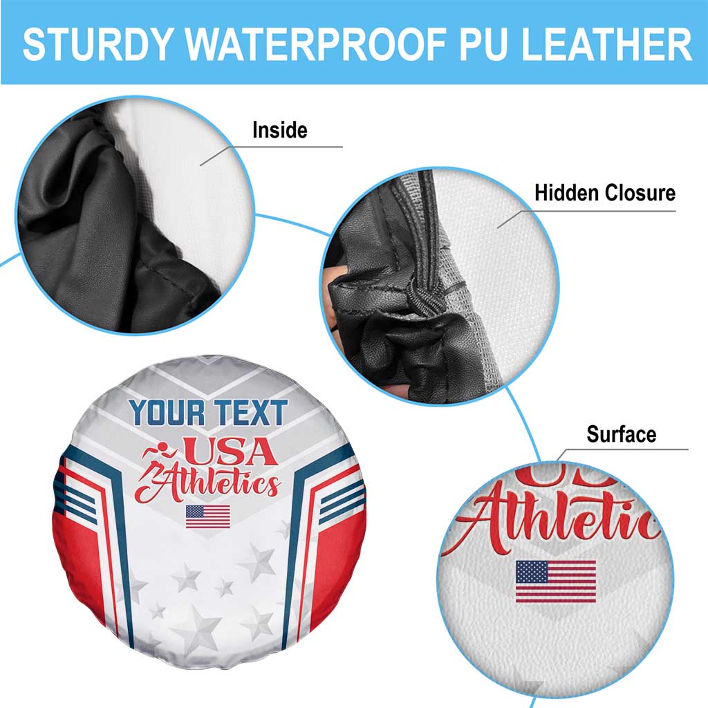 Custom USA Athletics Spare Tire Cover 2024 United States Champions Proud - Wonder Print Shop
