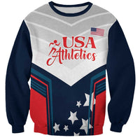 Custom USA Athletics Sweatshirt 2024 United States Champions Proud - Wonder Print Shop