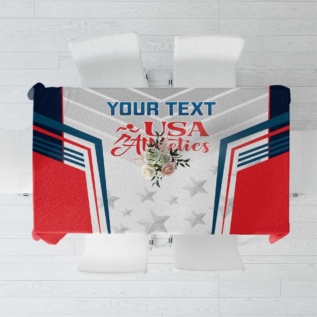 Custom USA Athletics Tablecloth 2024 United States Champions Proud - Wonder Print Shop