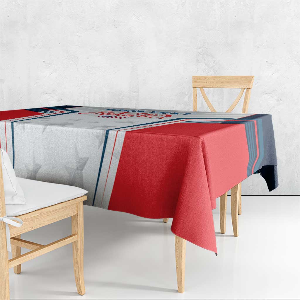 Custom USA Athletics Tablecloth 2024 United States Champions Proud - Wonder Print Shop