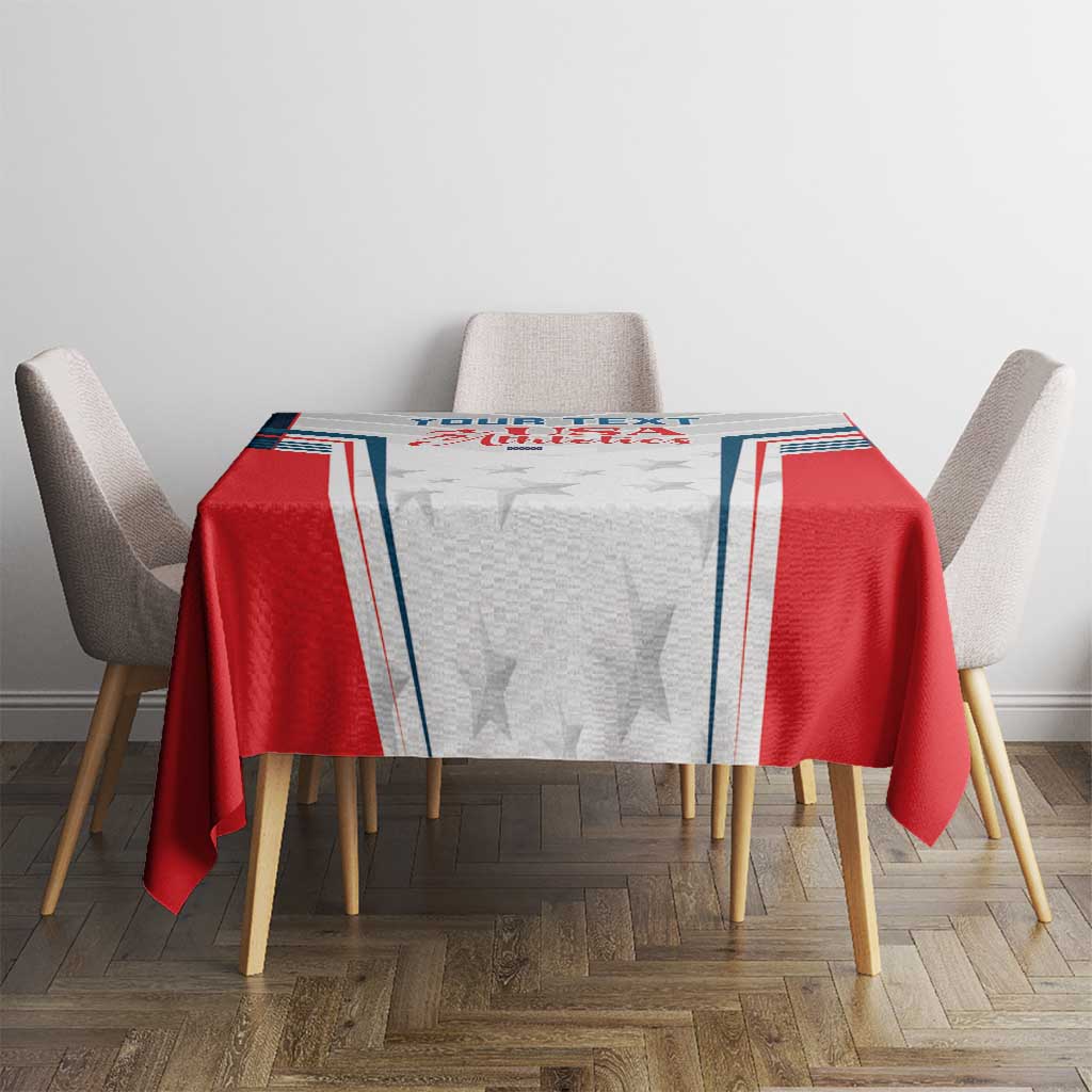 Custom USA Athletics Tablecloth 2024 United States Champions Proud - Wonder Print Shop