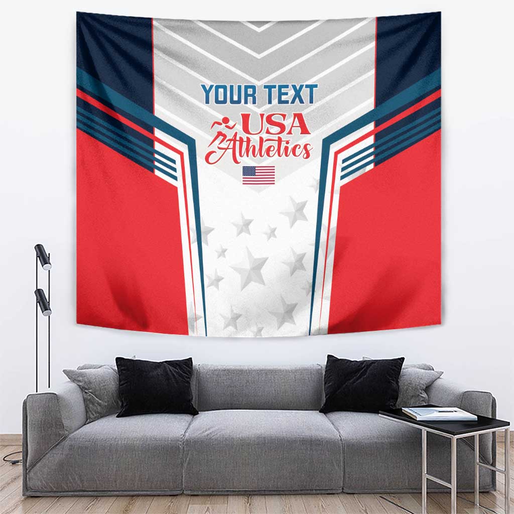 Custom USA Athletics Tapestry 2024 United States Champions Proud - Wonder Print Shop