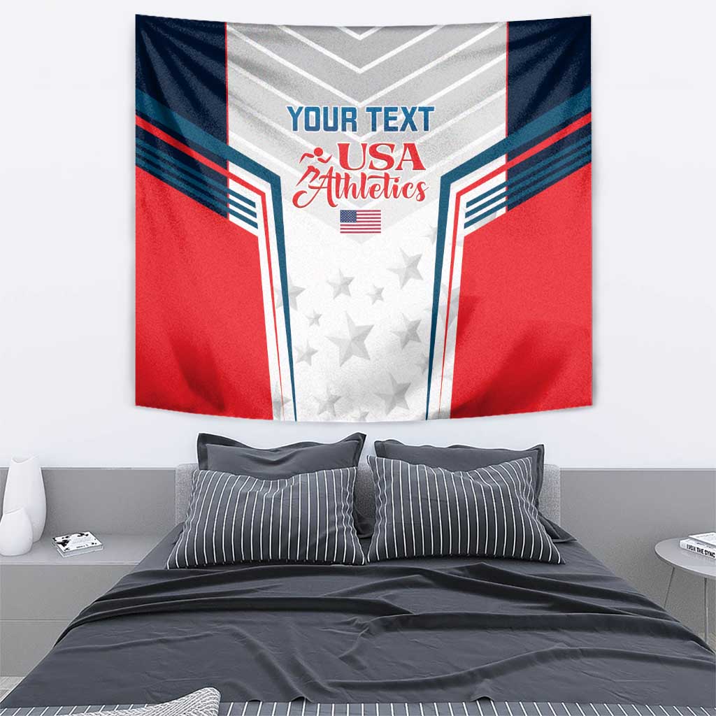 Custom USA Athletics Tapestry 2024 United States Champions Proud - Wonder Print Shop