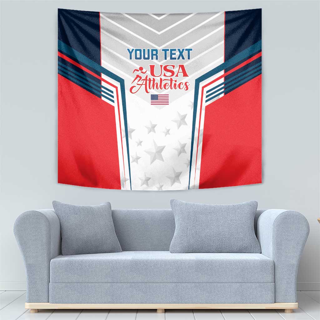 Custom USA Athletics Tapestry 2024 United States Champions Proud - Wonder Print Shop