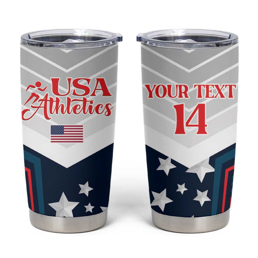 Custom USA Athletics Tumbler Cup 2024 United States Champions Proud - Wonder Print Shop