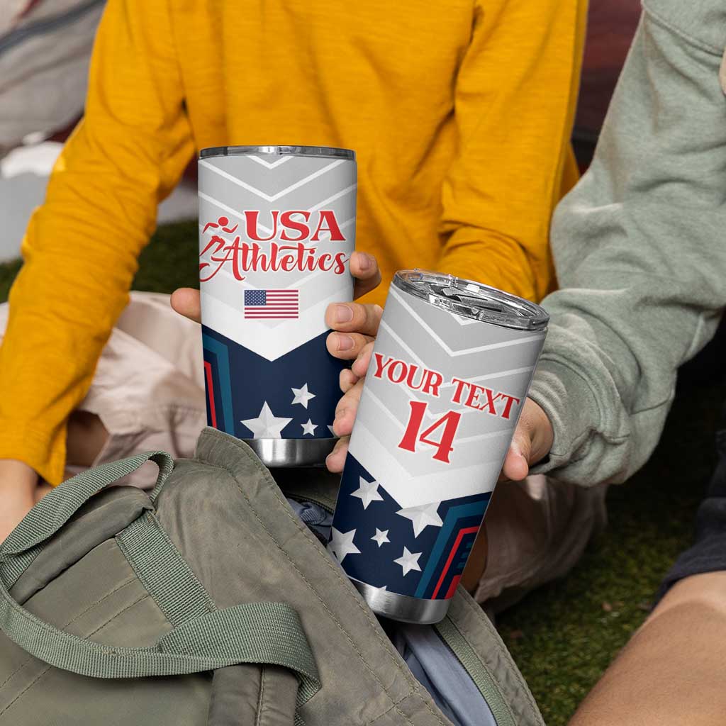 Custom USA Athletics Tumbler Cup 2024 United States Champions Proud - Wonder Print Shop