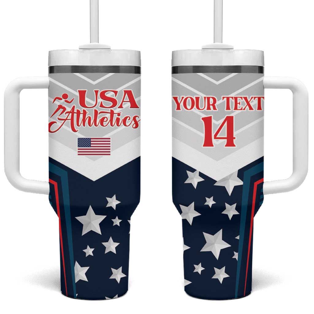 Custom USA Athletics Tumbler With Handle 2024 United States Champions Proud - Wonder Print Shop