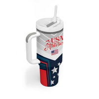 Custom USA Athletics Tumbler With Handle 2024 United States Champions Proud - Wonder Print Shop