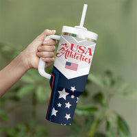 Custom USA Athletics Tumbler With Handle 2024 United States Champions Proud - Wonder Print Shop