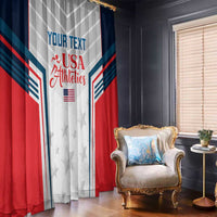 Custom USA Athletics Window Curtain 2024 United States Champions Proud - Wonder Print Shop