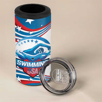 Personalized USA Swimming 4 in 1 Can Cooler Tumbler 2024 We Are The Champions - Wonder Print Shop