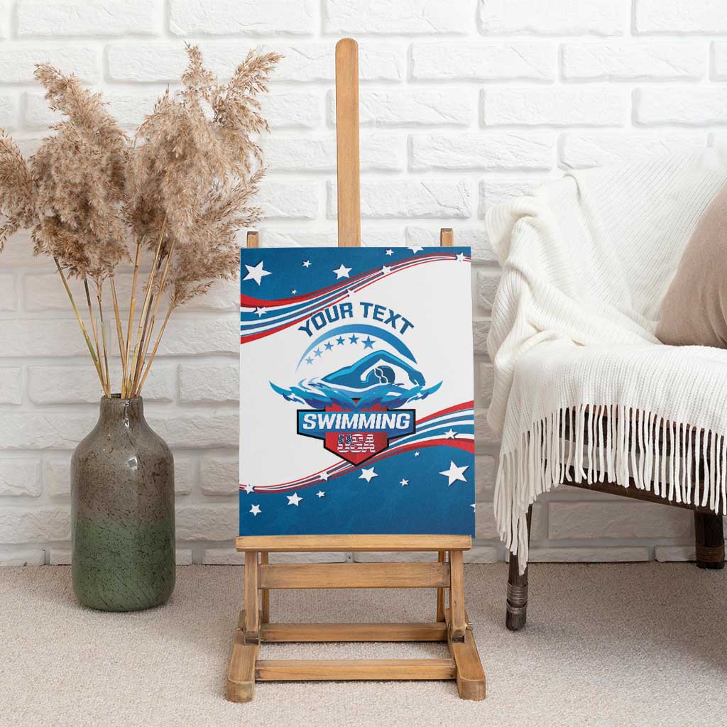 Personalized USA Swimming Canvas Wall Art 2024 We Are The Champions - Wonder Print Shop