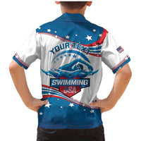 Personalized USA Swimming Family Matching Mermaid Dress and Hawaiian Shirt 2024 We Are The Champions - Wonder Print Shop