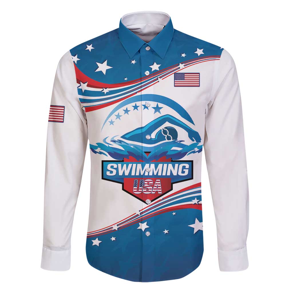 Personalized USA Swimming Family Matching Short Sleeve Bodycon Dress and Hawaiian Shirt 2024 We Are The Champions - Wonder Print Shop