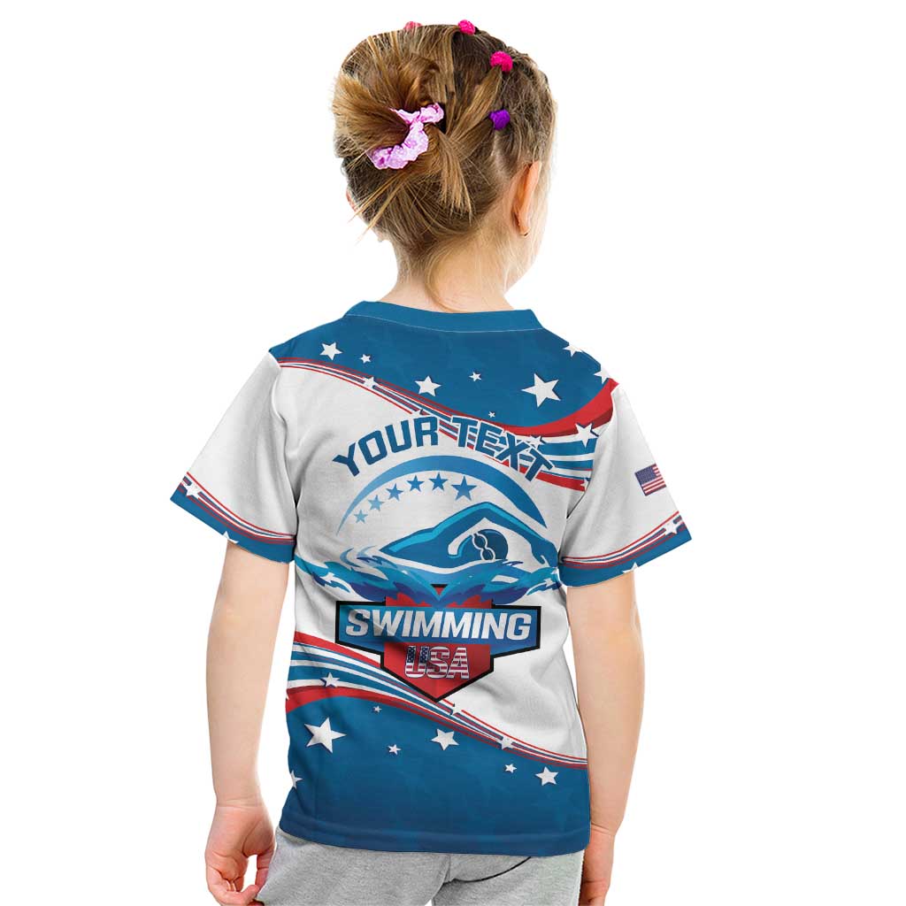 Personalized USA Swimming Kid T Shirt 2024 We Are The Champions - Wonder Print Shop