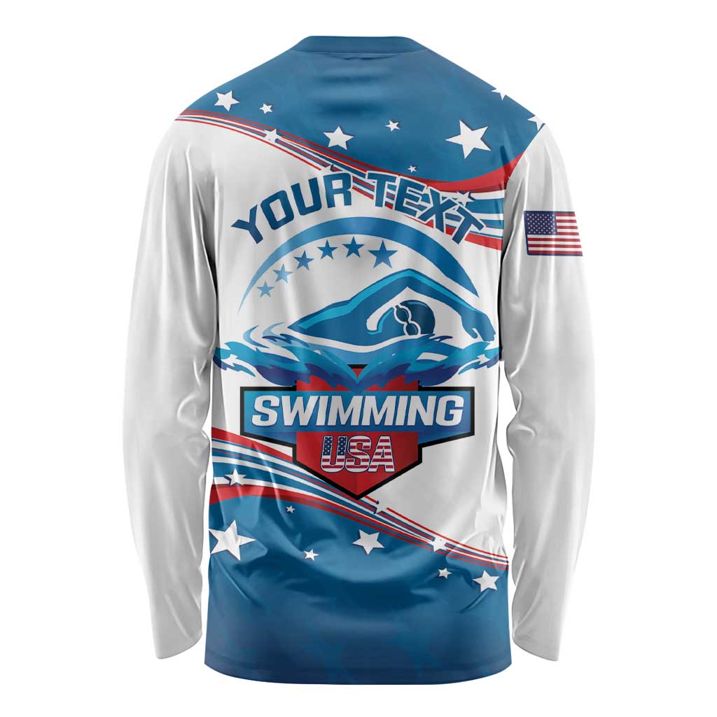 Personalized USA Swimming Long Sleeve Shirt 2024 We Are The Champions - Wonder Print Shop