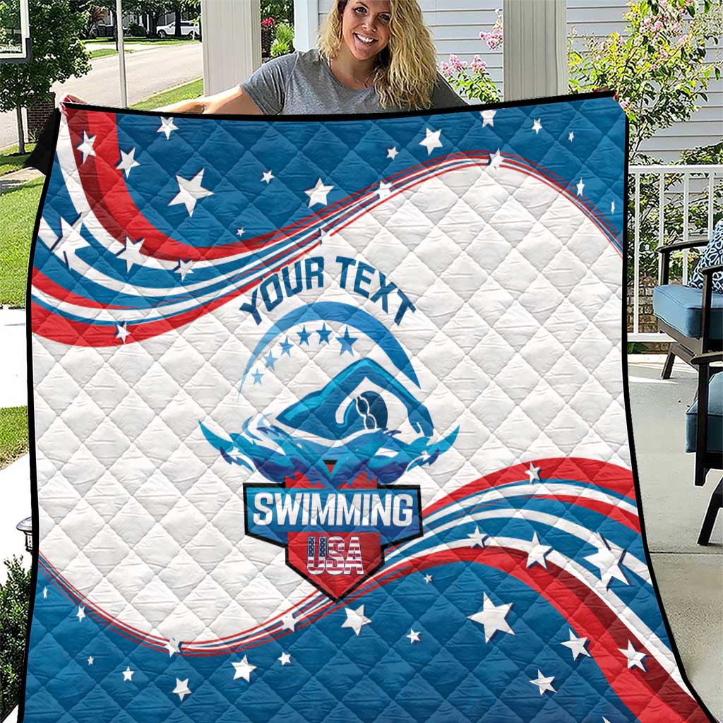 Personalized USA Swimming Quilt 2024 We Are The Champions - Wonder Print Shop