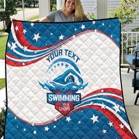 Personalized USA Swimming Quilt 2024 We Are The Champions - Wonder Print Shop