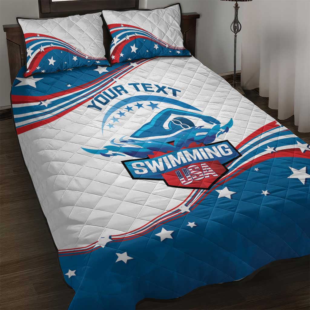 Personalized USA Swimming Quilt Bed Set 2024 We Are The Champions - Wonder Print Shop