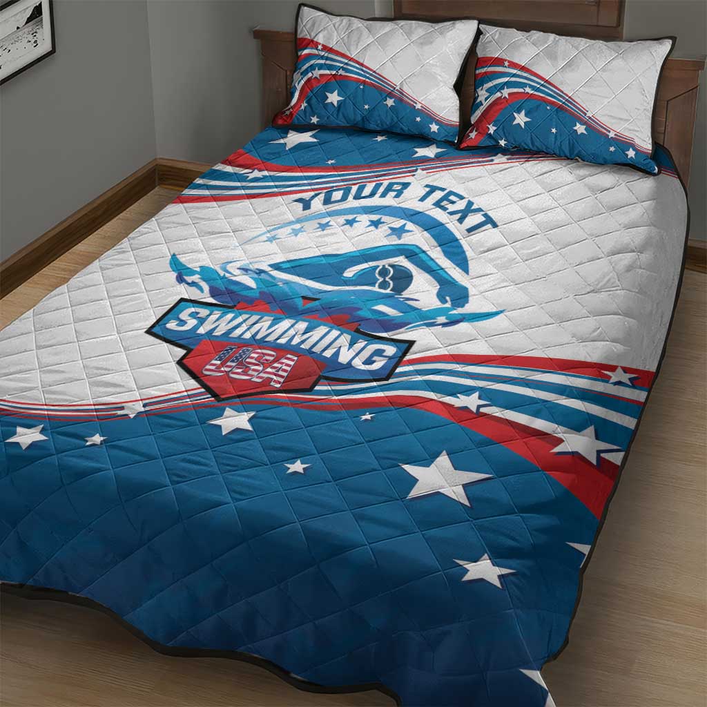 Personalized USA Swimming Quilt Bed Set 2024 We Are The Champions - Wonder Print Shop