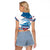 Personalized USA Swimming Raglan Cropped T Shirt 2024 We Are The Champions - Wonder Print Shop