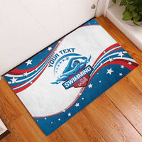 Personalized USA Swimming Rubber Doormat 2024 We Are The Champions - Wonder Print Shop