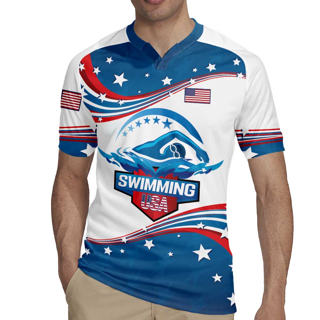 Personalized USA Swimming Rugby Jersey 2024 We Are The Champions - Wonder Print Shop