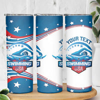 Personalized USA Swimming Skinny Tumbler 2024 We Are The Champions - Wonder Print Shop
