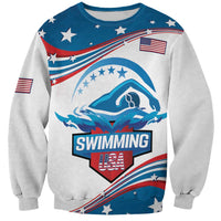Personalized USA Swimming Sweatshirt 2024 We Are The Champions - Wonder Print Shop