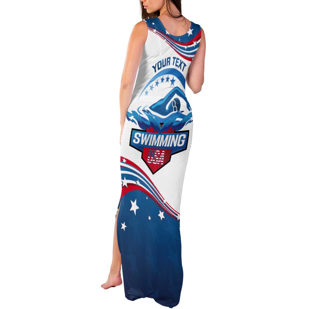 Personalized USA Swimming Tank Maxi Dress 2024 We Are The Champions - Wonder Print Shop