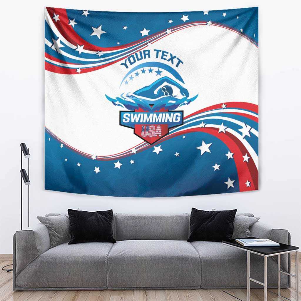 Personalized USA Swimming Tapestry 2024 We Are The Champions - Wonder Print Shop