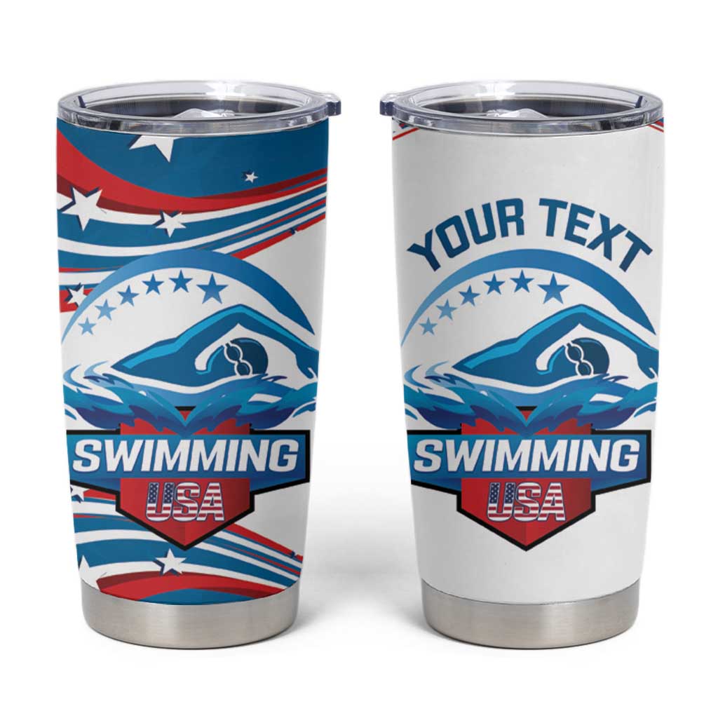 Personalized USA Swimming Tumbler Cup 2024 We Are The Champions - Wonder Print Shop