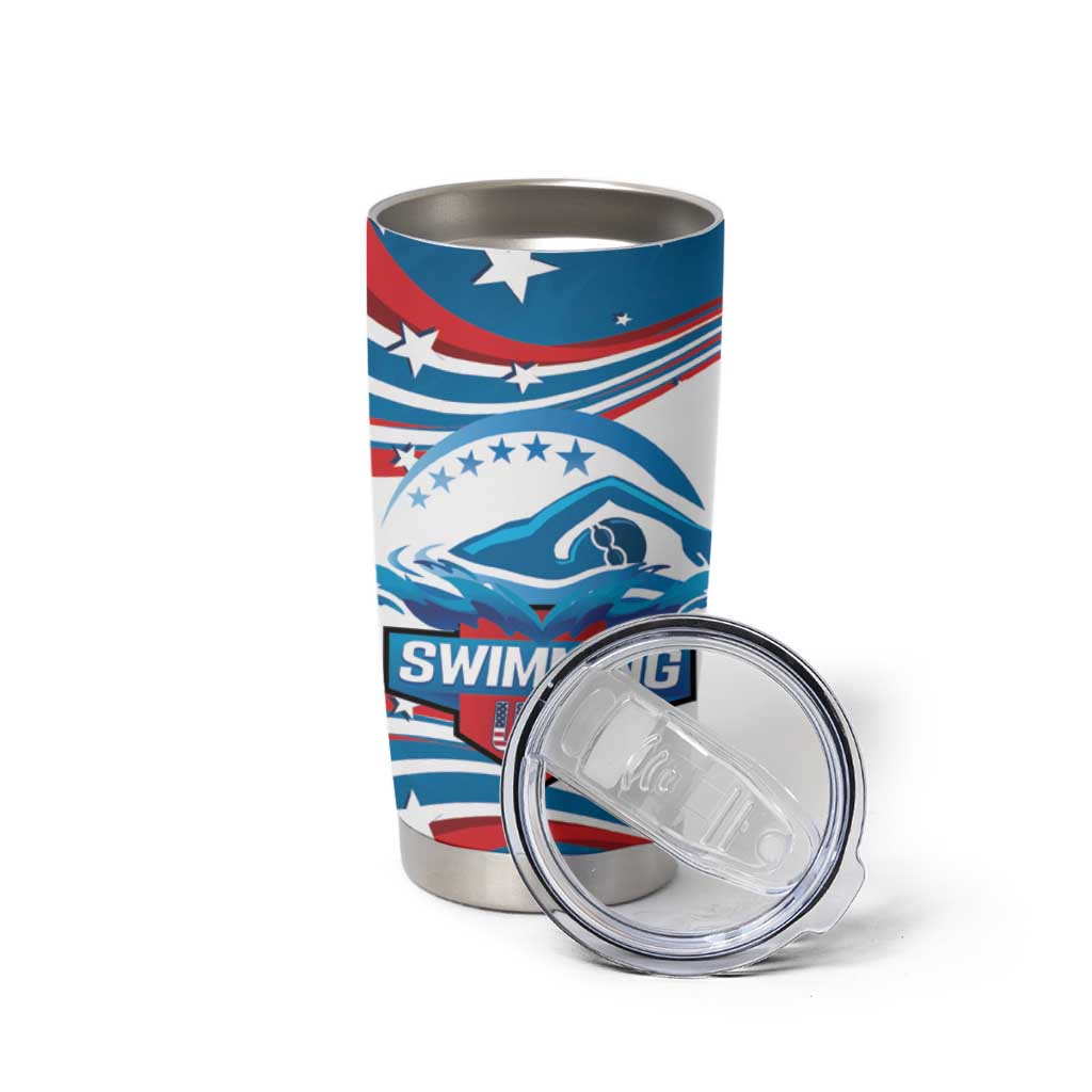 Personalized USA Swimming Tumbler Cup 2024 We Are The Champions - Wonder Print Shop