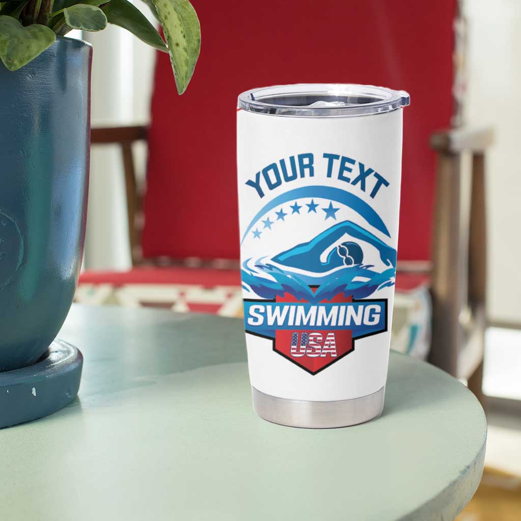 Personalized USA Swimming Tumbler Cup 2024 We Are The Champions - Wonder Print Shop