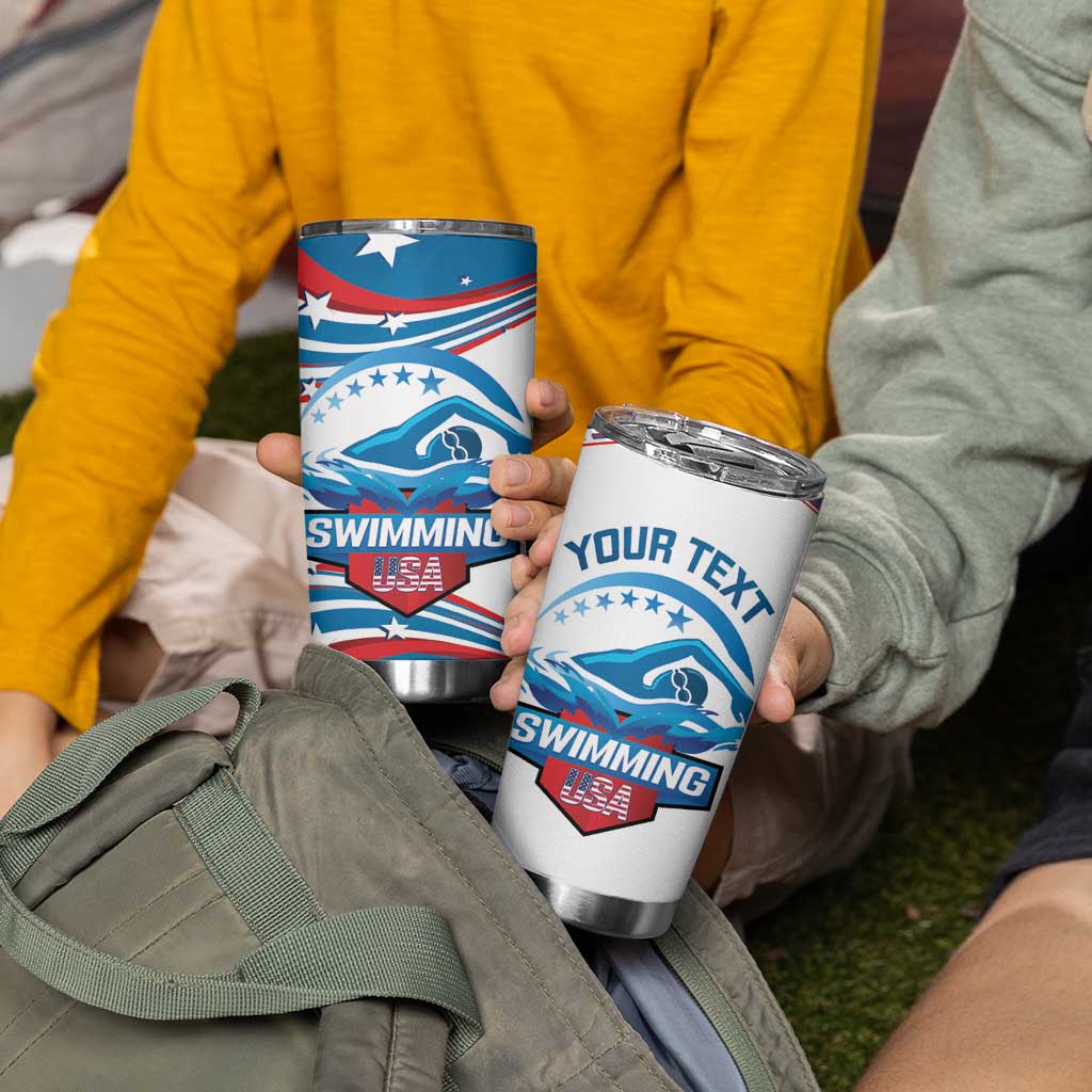 Personalized USA Swimming Tumbler Cup 2024 We Are The Champions - Wonder Print Shop