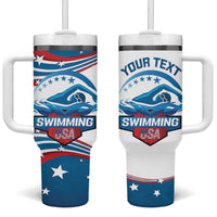 Personalized USA Swimming Tumbler With Handle 2024 We Are The Champions - Wonder Print Shop
