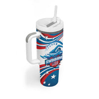 Personalized USA Swimming Tumbler With Handle 2024 We Are The Champions - Wonder Print Shop
