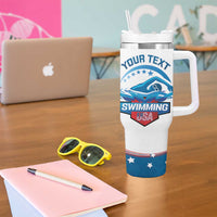 Personalized USA Swimming Tumbler With Handle 2024 We Are The Champions - Wonder Print Shop