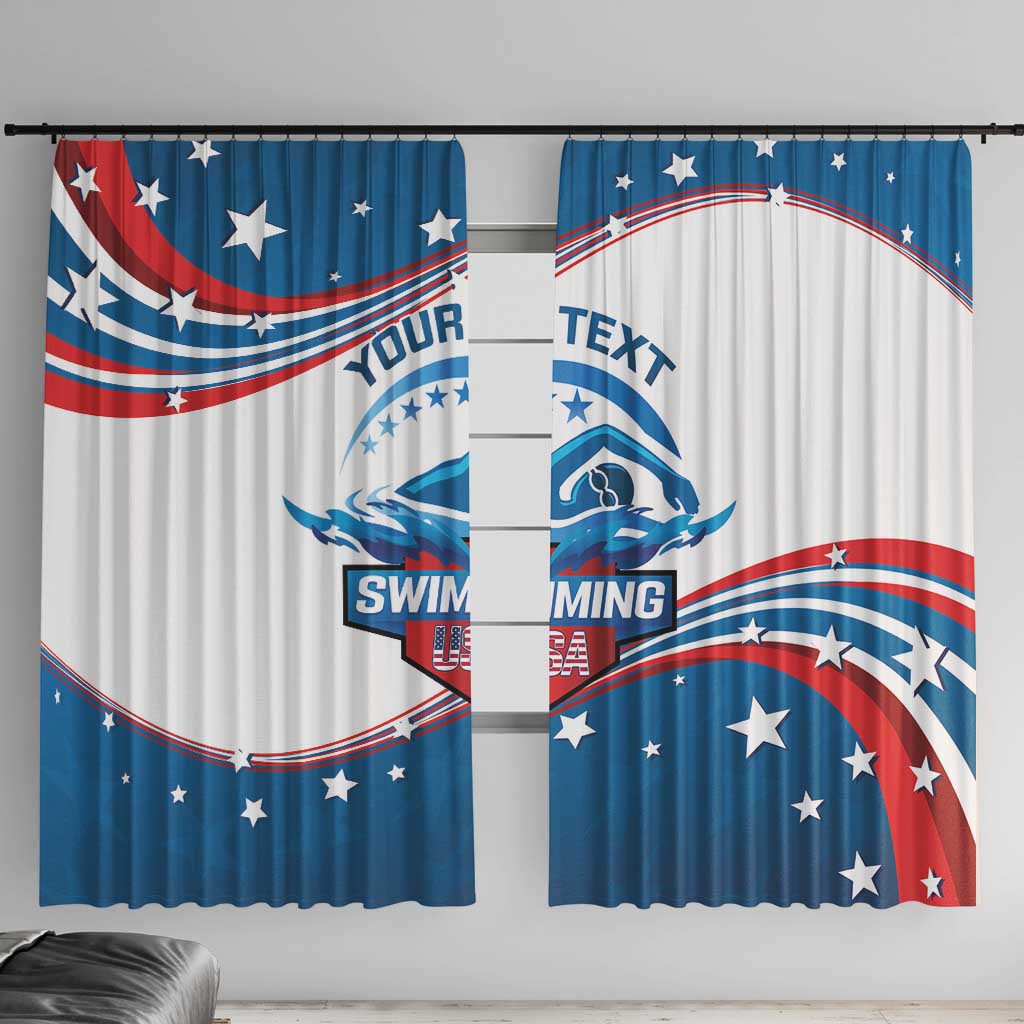 Personalized USA Swimming Window Curtain 2024 We Are The Champions - Wonder Print Shop