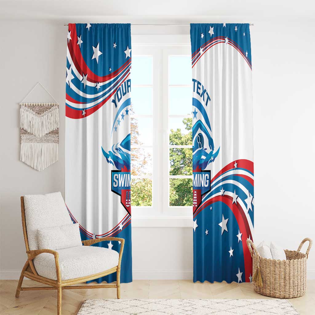 Personalized USA Swimming Window Curtain 2024 We Are The Champions - Wonder Print Shop