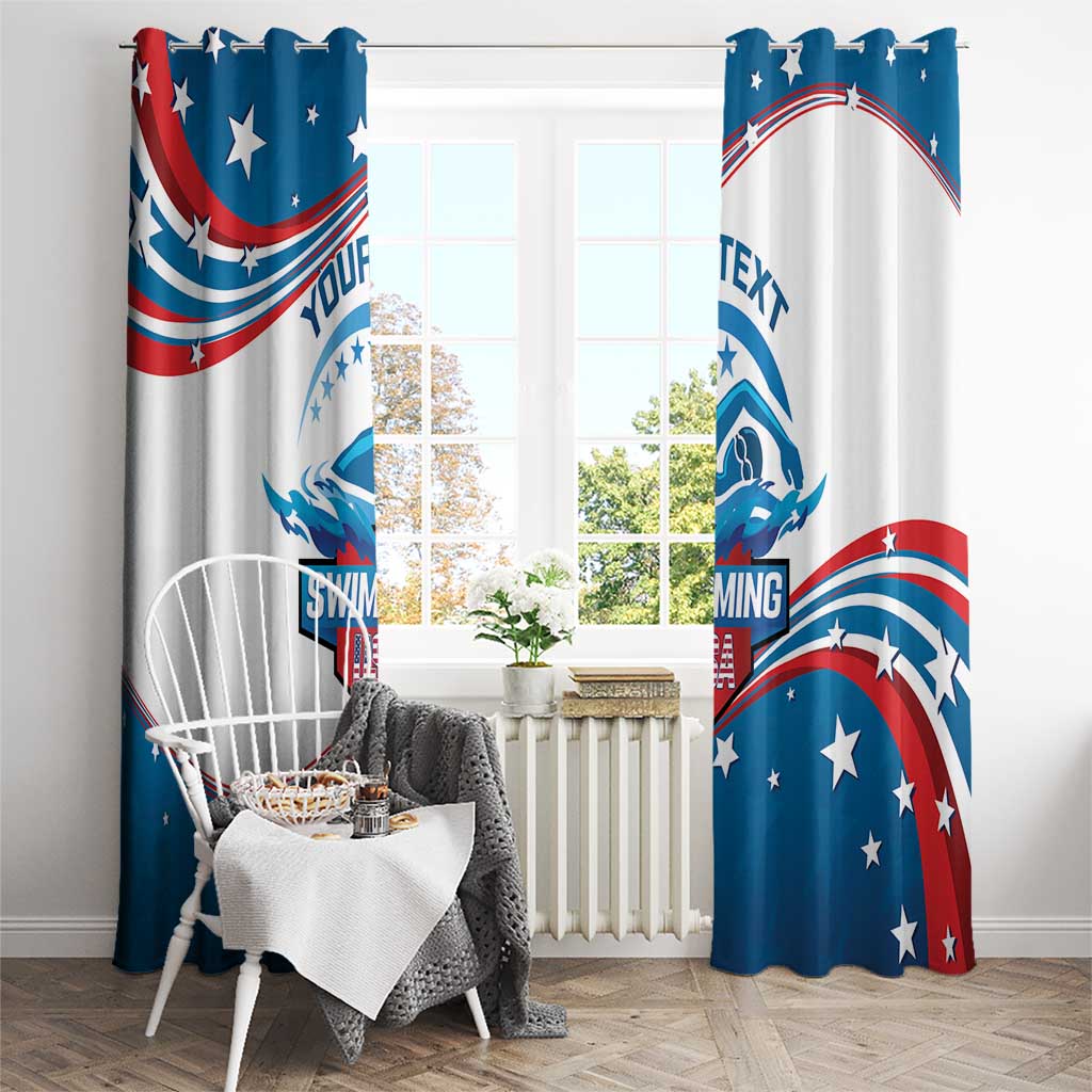 Personalized USA Swimming Window Curtain 2024 We Are The Champions - Wonder Print Shop