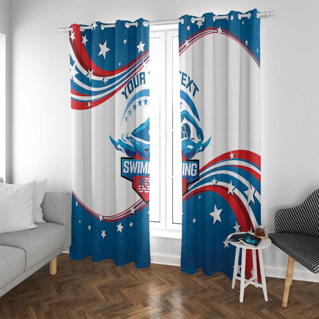 Personalized USA Swimming Window Curtain 2024 We Are The Champions - Wonder Print Shop