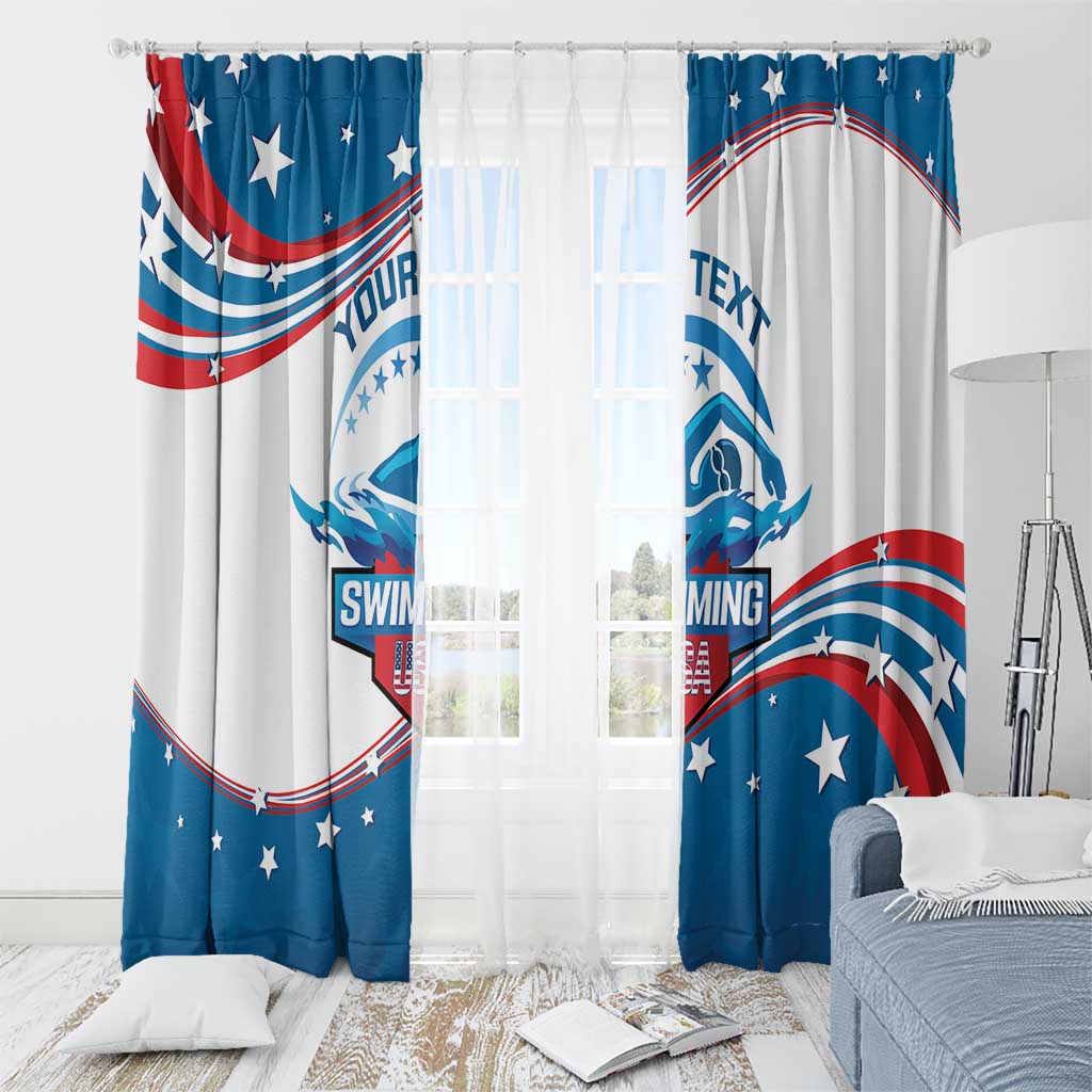Personalized USA Swimming Window Curtain 2024 We Are The Champions - Wonder Print Shop