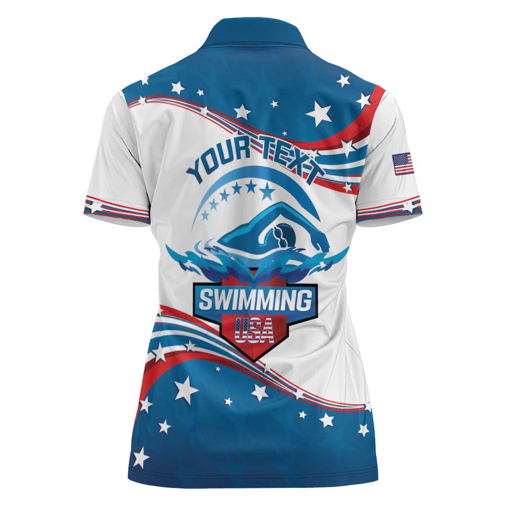 Personalized USA Swimming Women Polo Shirt 2024 We Are The Champions - Wonder Print Shop