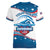 Personalized USA Swimming Women V-Neck T-Shirt 2024 We Are The Champions - Wonder Print Shop