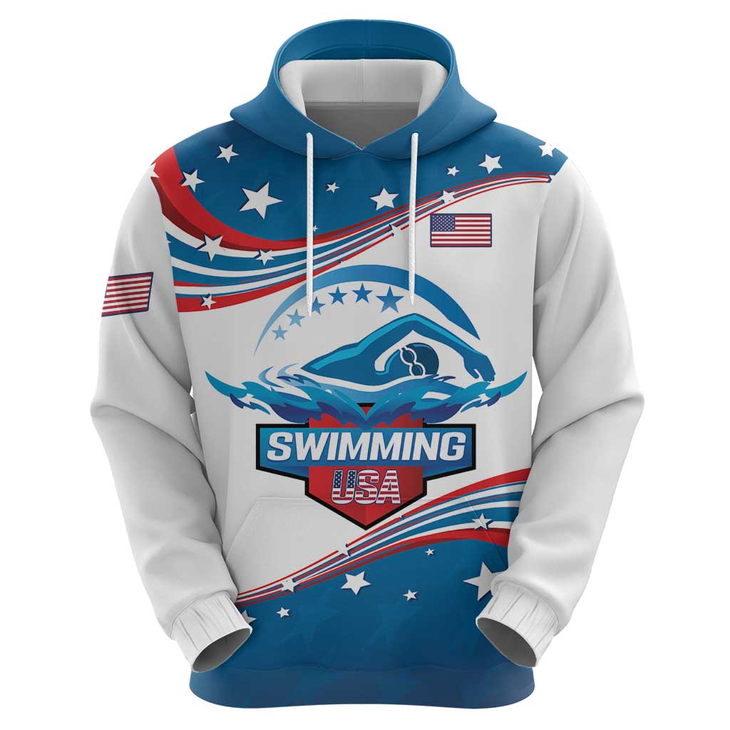 Personalized USA Swimming Zip Hoodie 2024 We Are The Champions - Wonder Print Shop