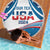 Personalized USA Gymnastics Beach Blanket 2024 United States Flag Curve Style - Wonder Print Shop
